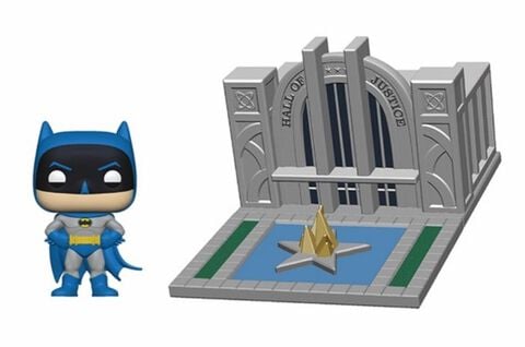 Figurine Funko Pop! - N° 09 - Towns - Batman 80th - Hall Of Justice Avec Batman
